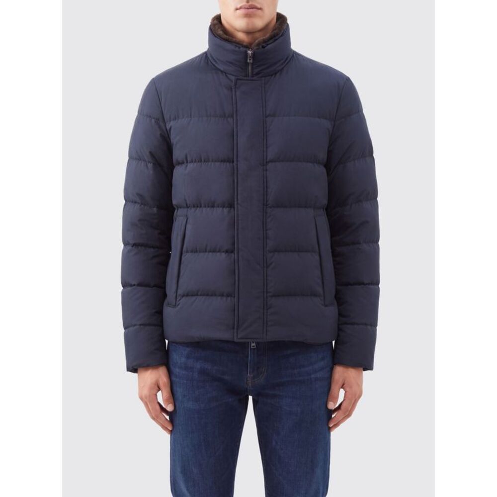 Herno Men High Neck Quilted Down Jacket Herno In Water-Repellent Nylon